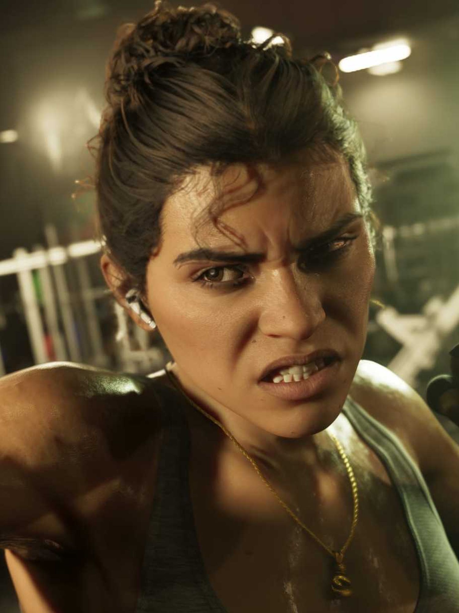 An official screenshot of Lucia Caminos from GTA 6