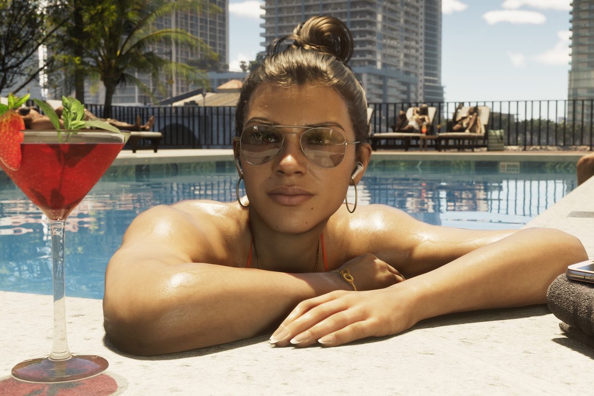 An official screenshot of Lucia Caminos in GTA 6