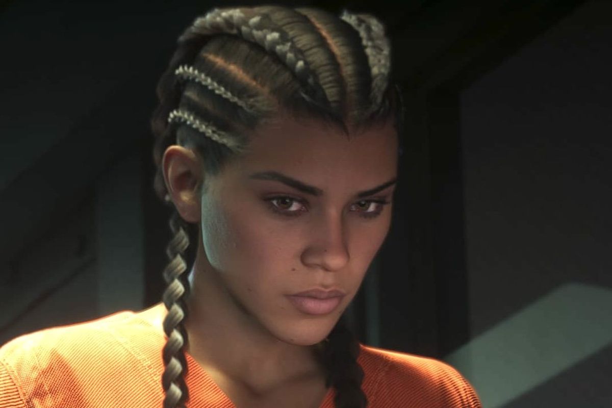 An official screenshot of Lucia Caminos in GTA 6