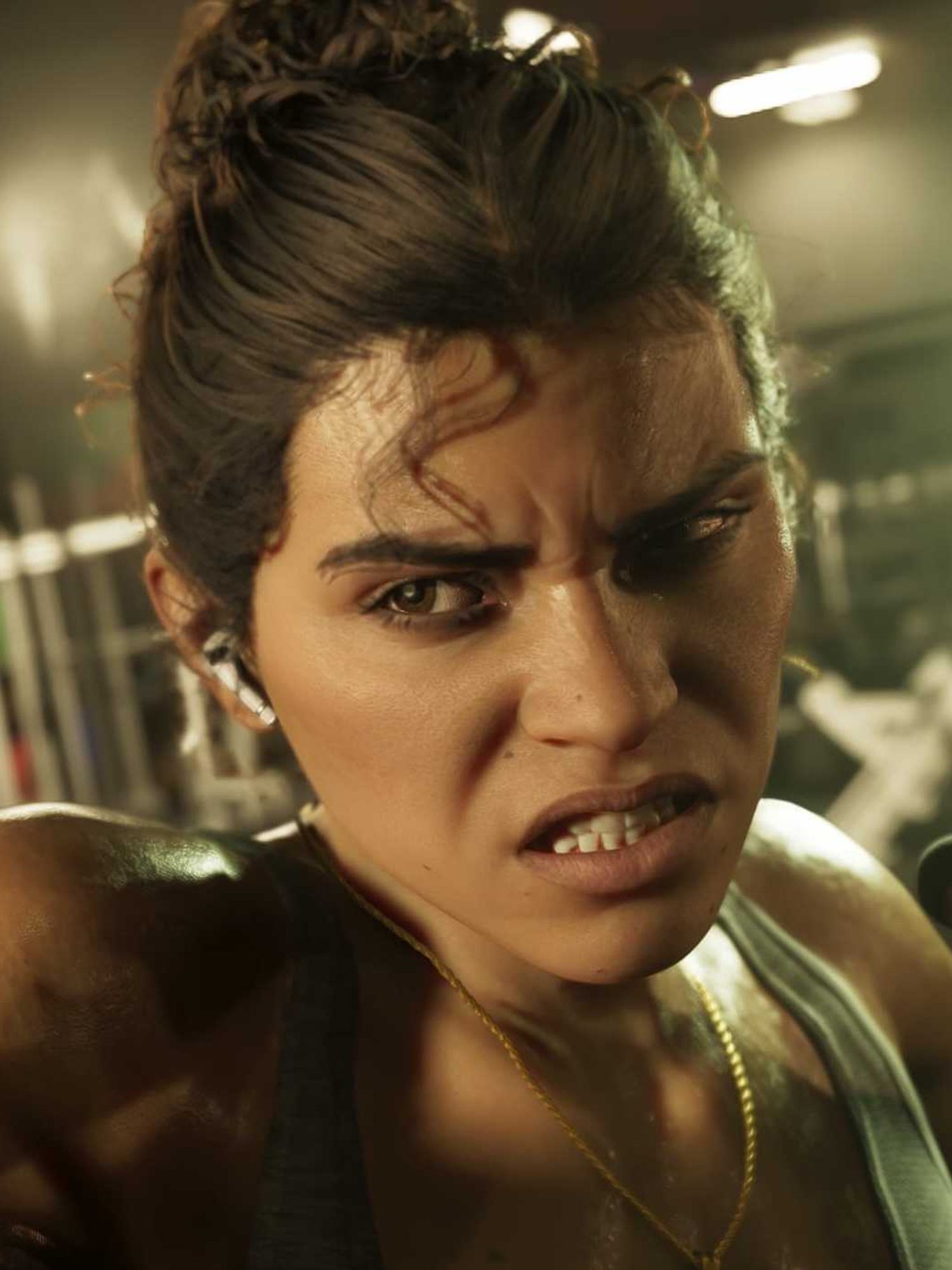 An official screenshot of Lucia Caminos in GTA 6