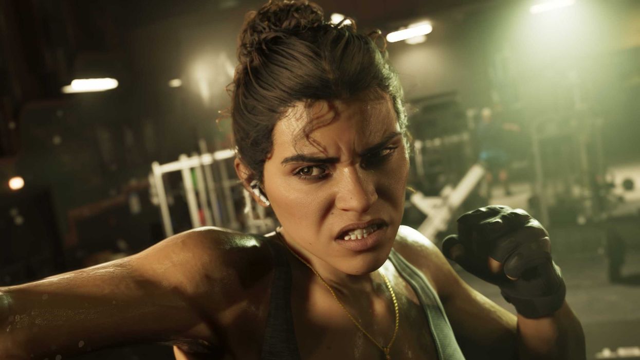 An official screenshot of Lucia Caminos in GTA 6