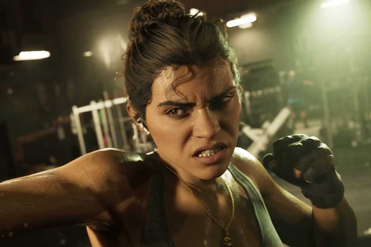 An official screenshot of Lucia Caminos in GTA 6