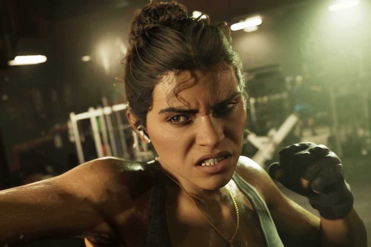 An official screenshot of Lucia Caminos in GTA 6