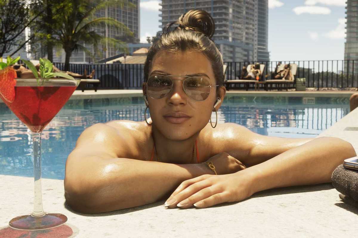 An official screenshot of Lucia Caminos in GTA 6