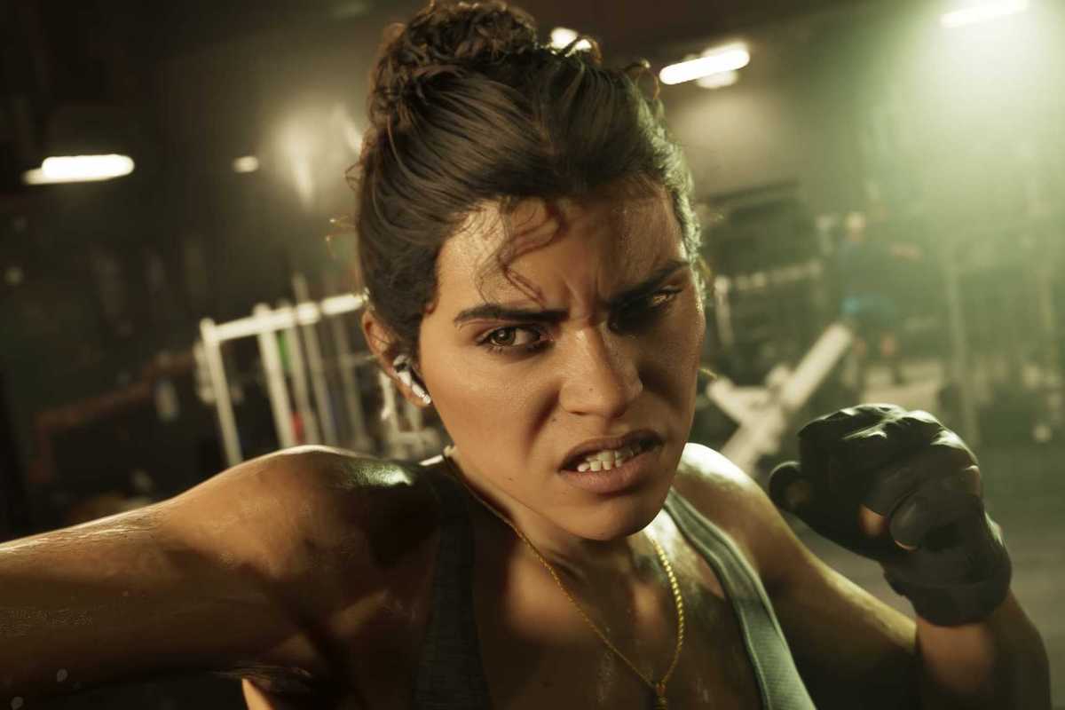 An official screenshot of Lucia Caminos in GTA 6
