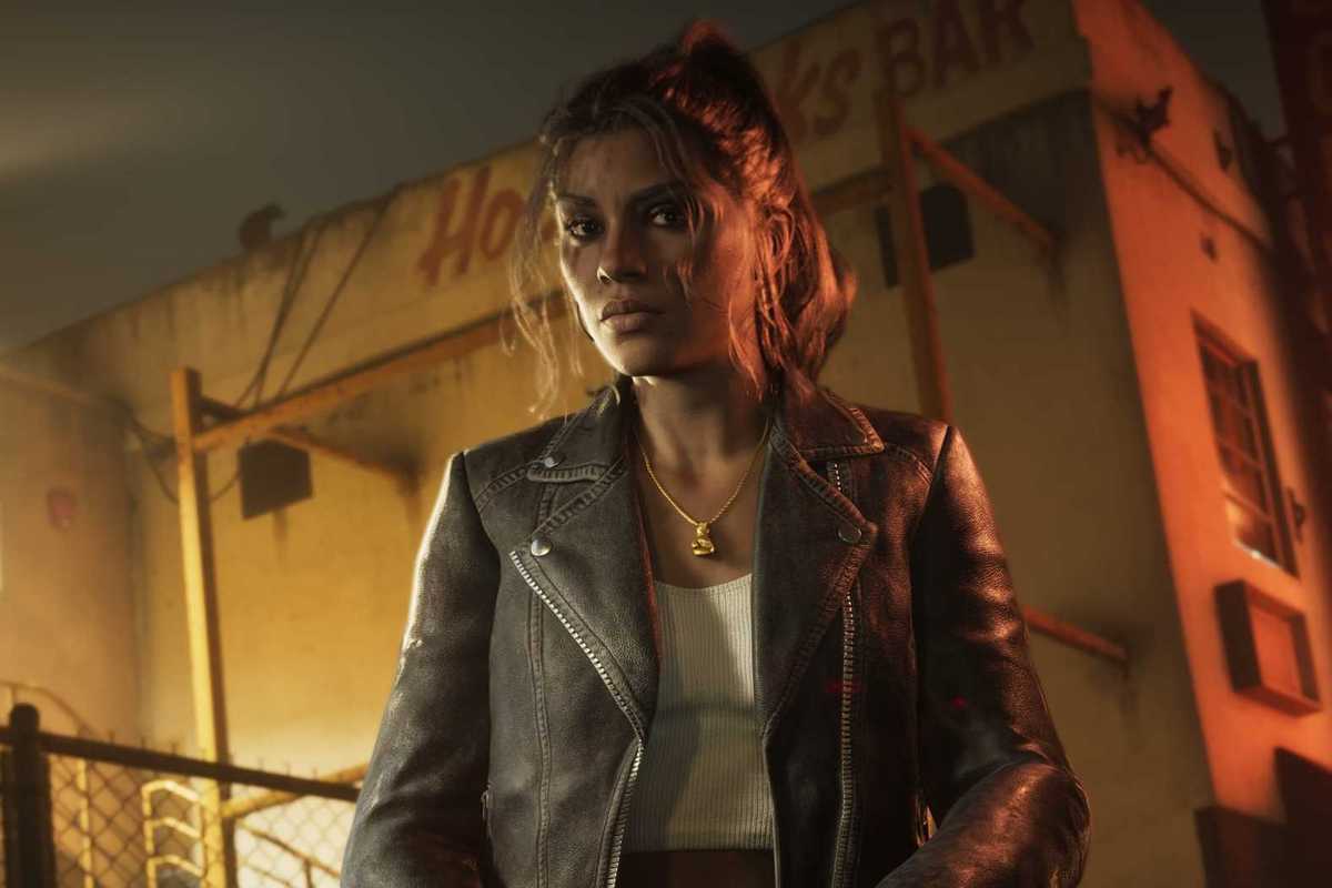 An official screenshot of Lucia Caminos in GTA 6