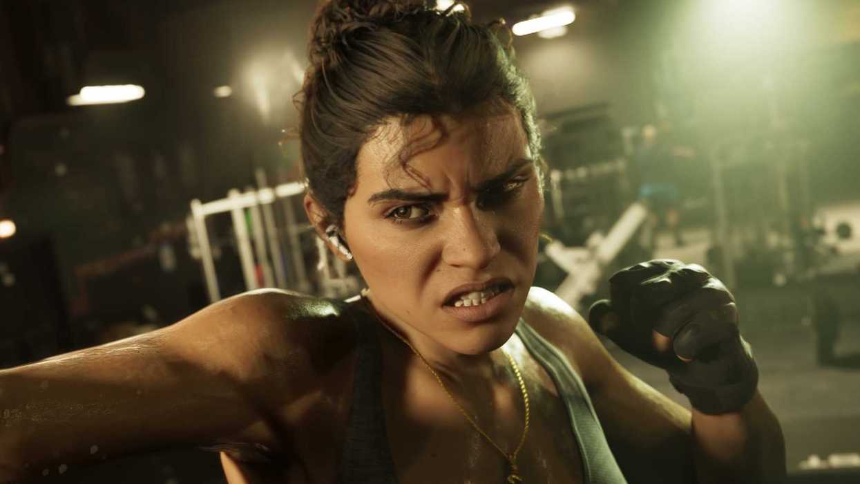 An official screenshot of Lucia Caminos in GTA 6