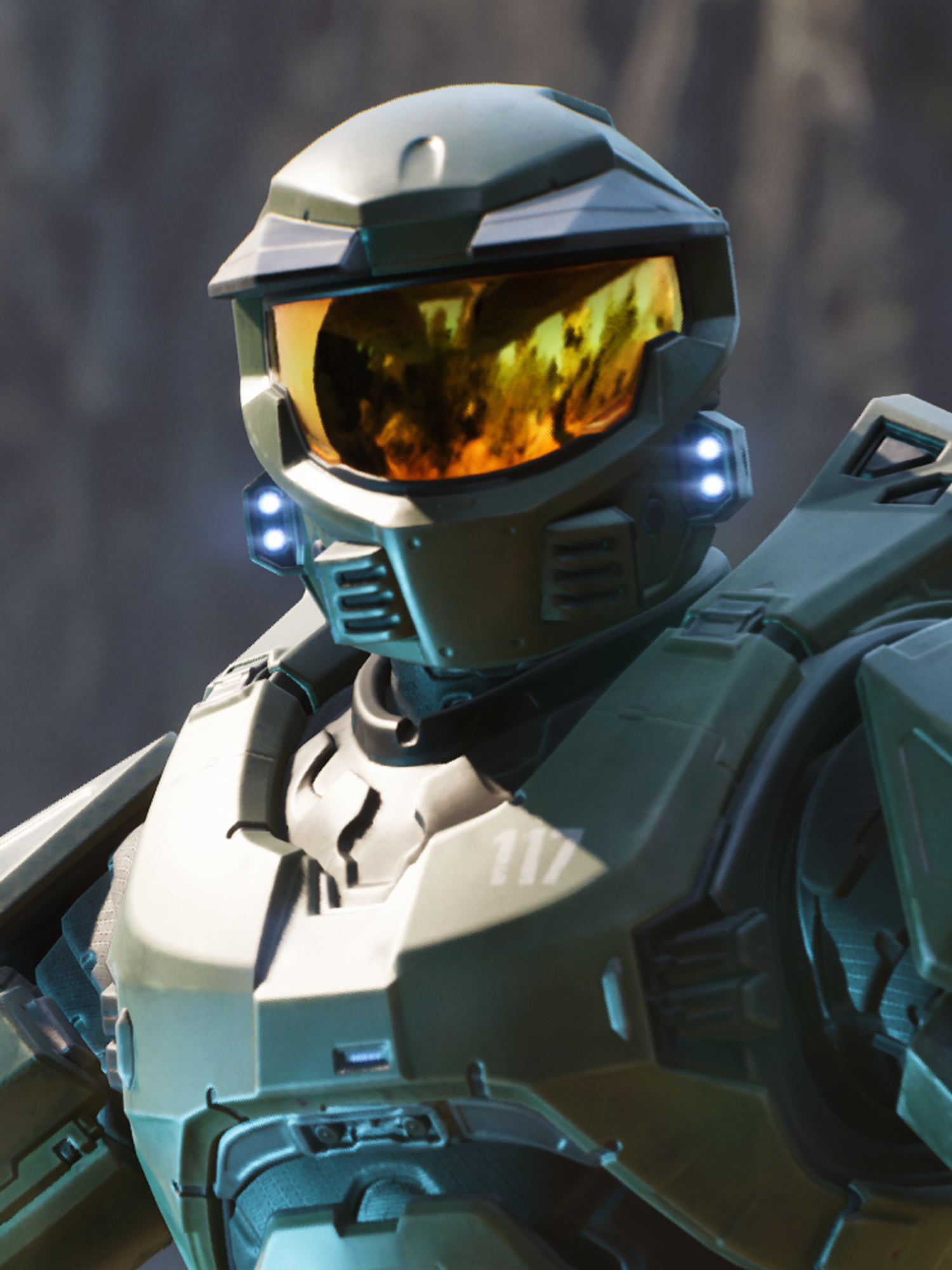 An official screenshot of Master Chief from Halo Project Foundry
