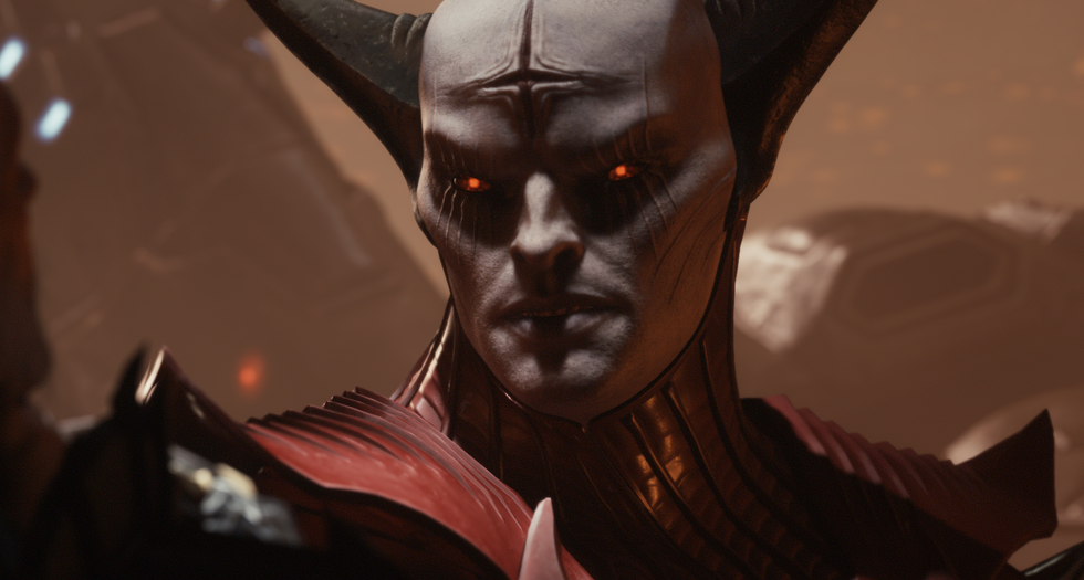 An official screenshot of Prince Ahzrak in DOOM: The Dark Ages