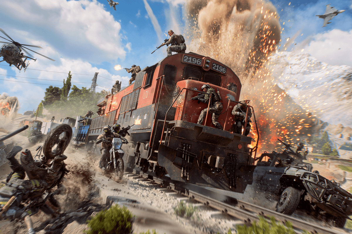 An official screenshot of Railway to Golmud in Battlefield 6