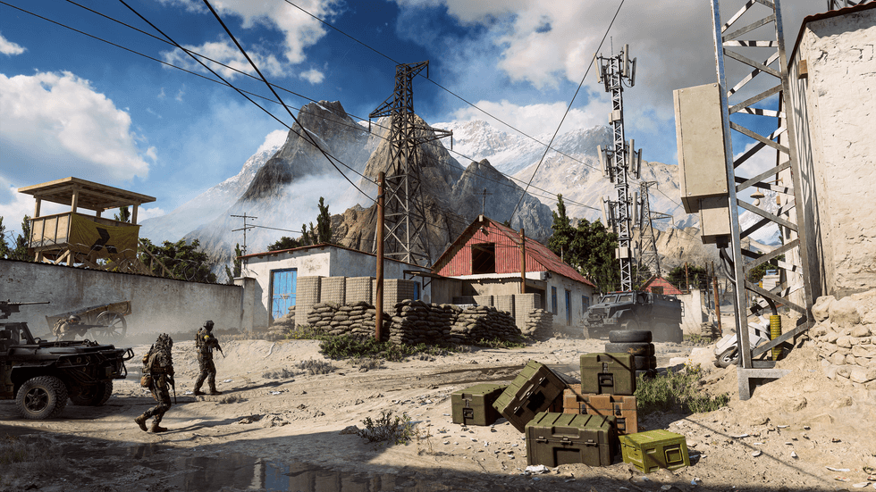 An official screenshot of Railway to Golmud in Battlefield 6