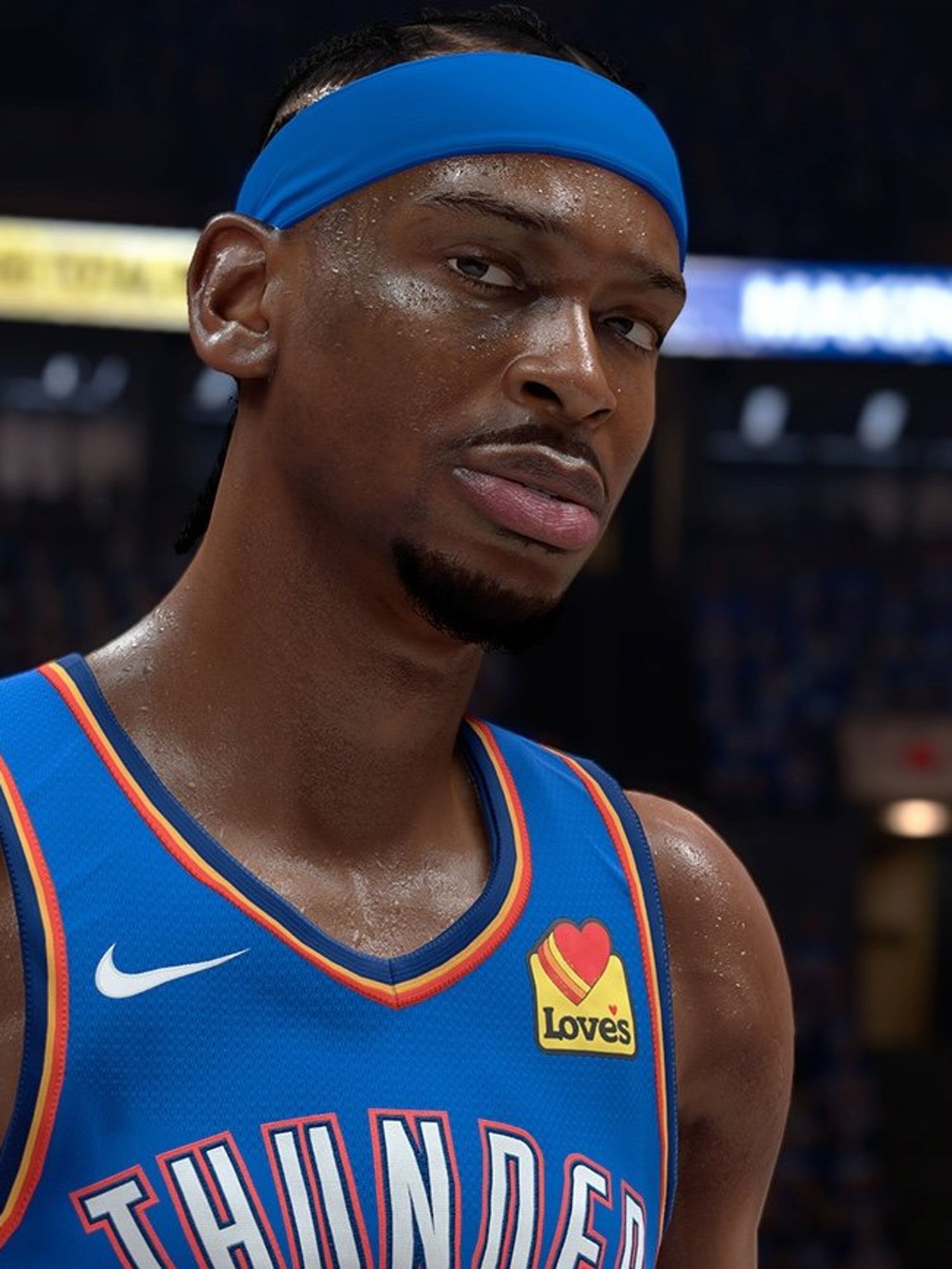 An official screenshot of Shai Gilgeous-Alexander in NBA 2K26