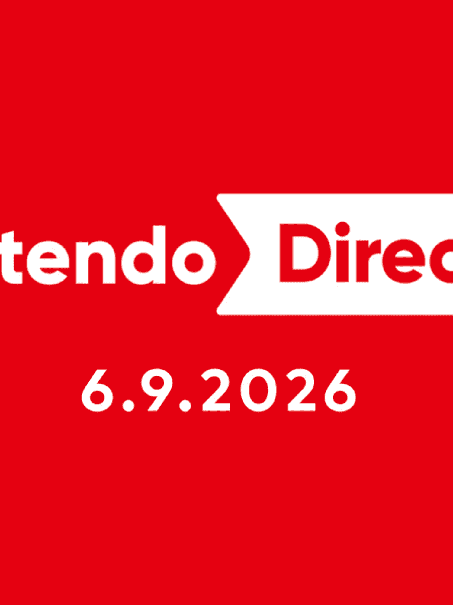 An official screenshot of the Nintendo Direct logo for 9 June
