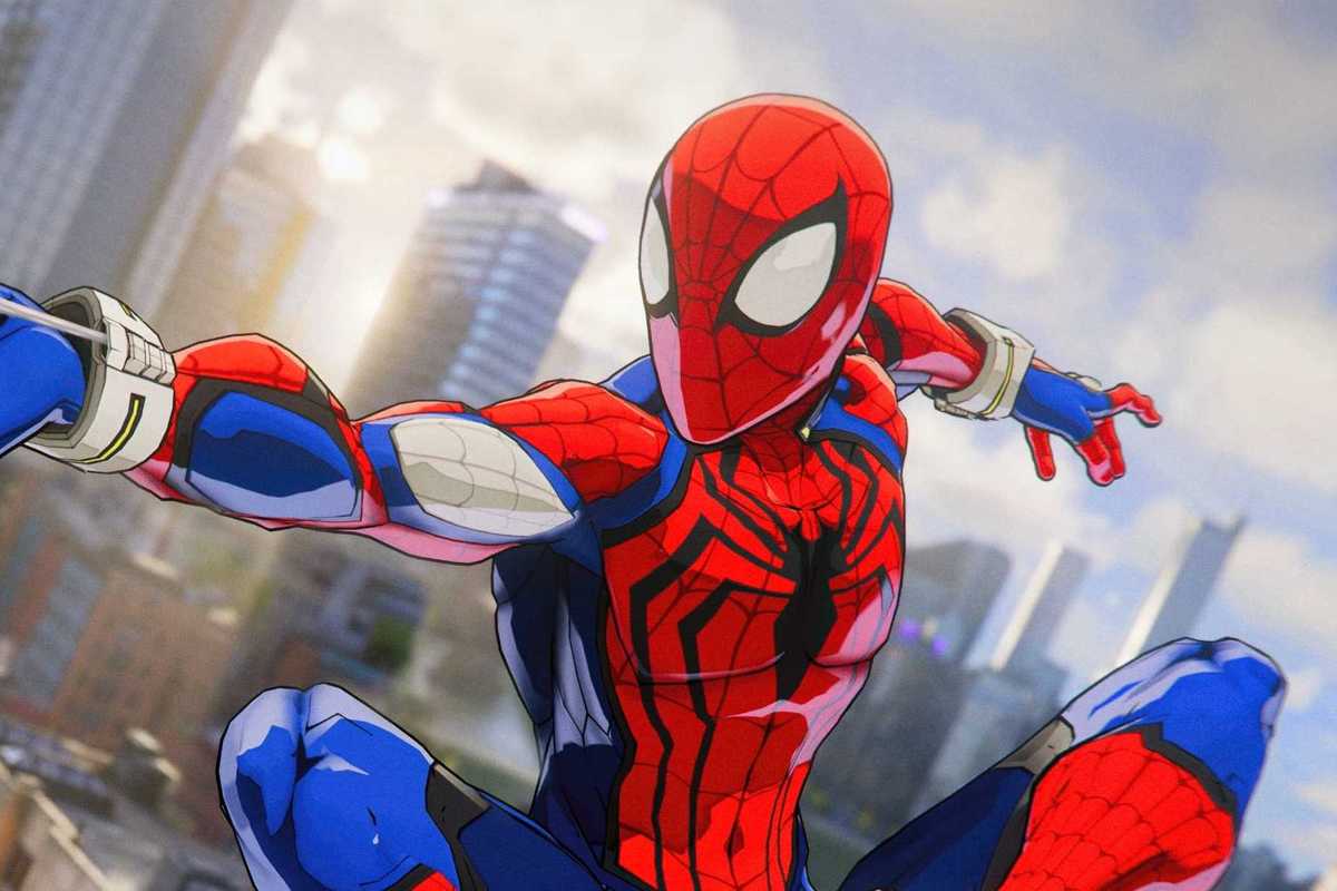 An official screenshot of the Tokon-inspired suit available in Marvel's Spider-Man 2