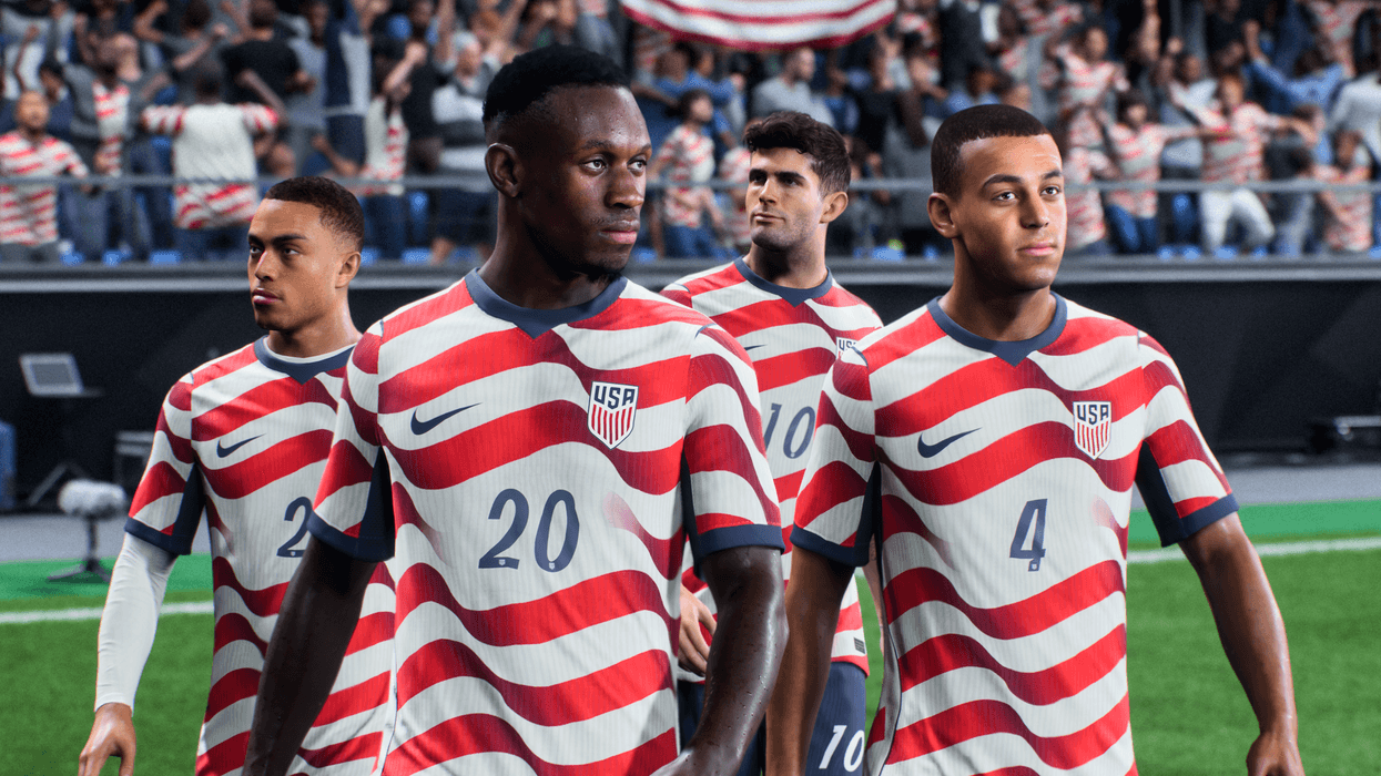 An official screenshot of USMNT stars in EA Sports FC 26