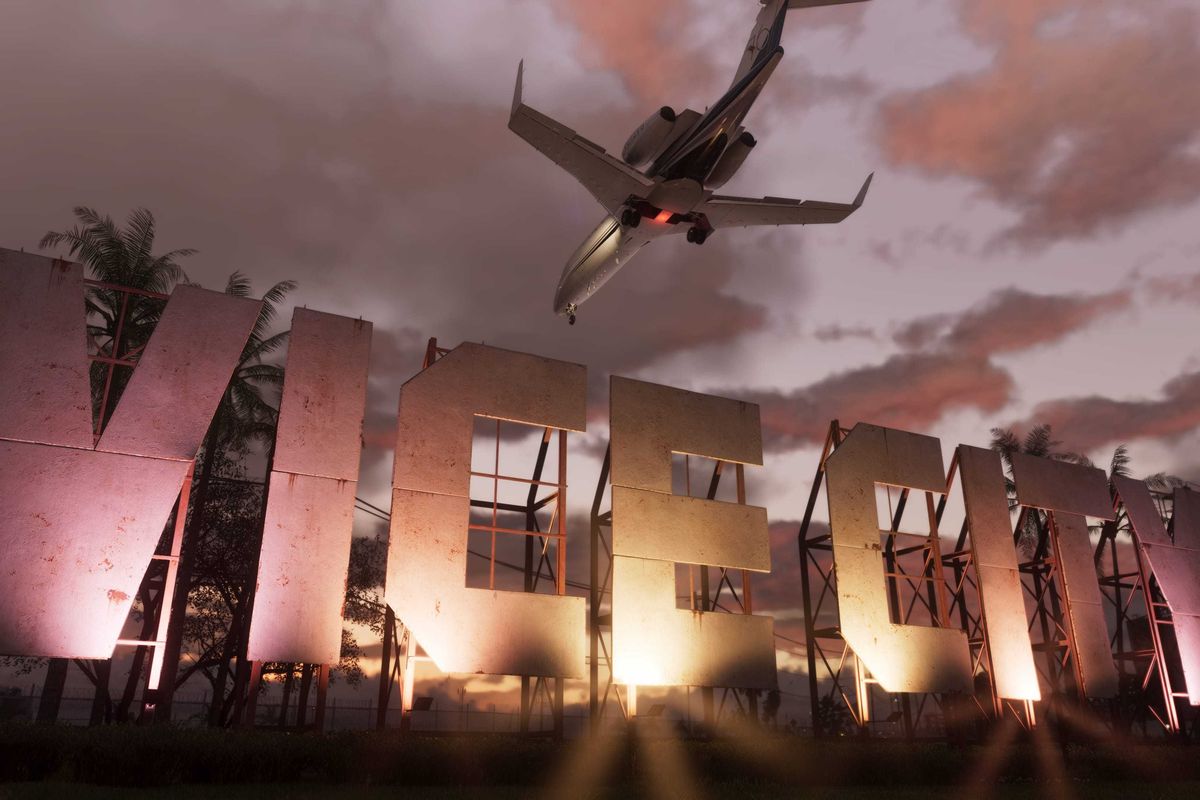 An official screenshot of Vice City in GTA 6