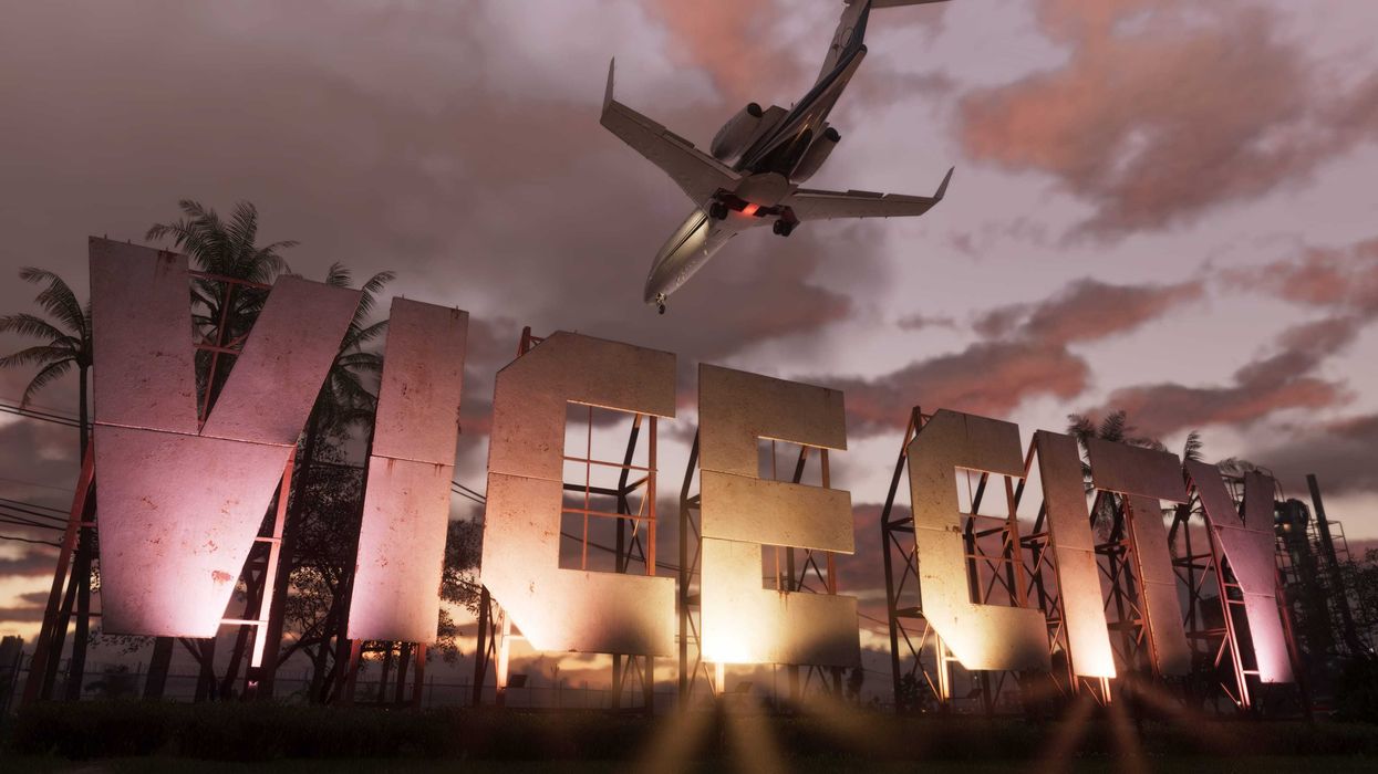 An official screenshot of Vice City in GTA 6