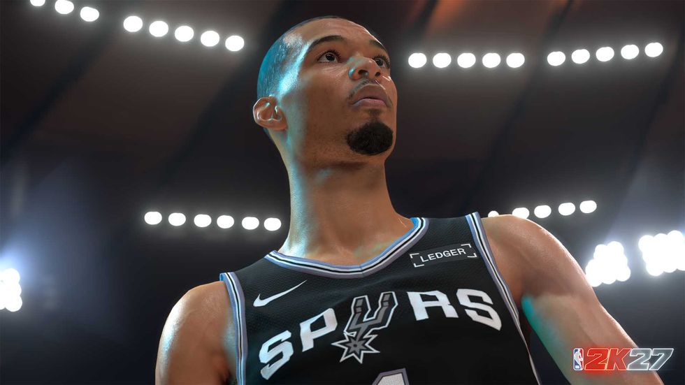 An official screenshot of Victor Wembanyama in NBA 2K27