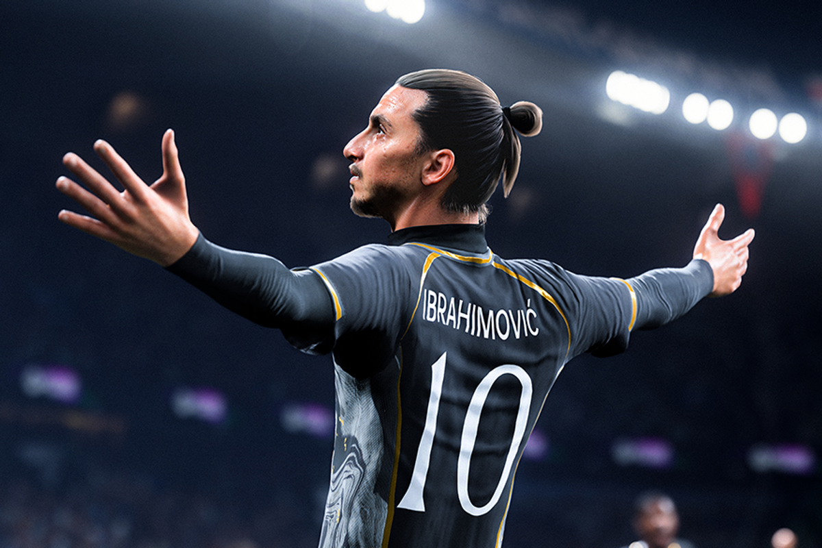 An official screenshot of Zlatan Ibrahimovic in EA Sports FC 26