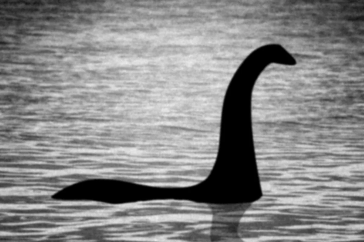 An unconfirmed sighting of the Loch Ness Monster