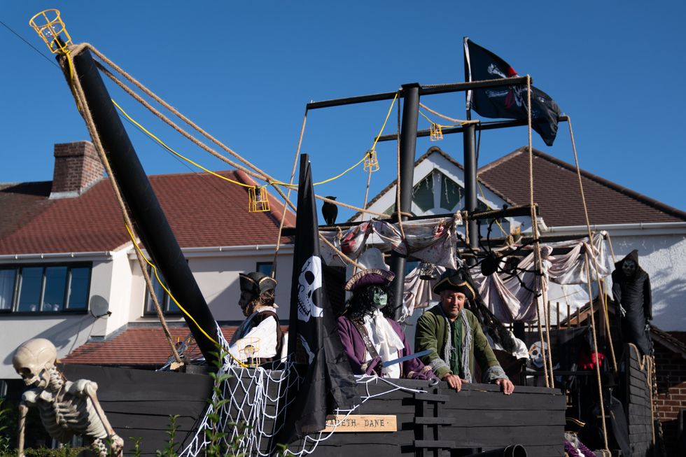 Andrew Carvel hopes people who appreciate his efforts will make a donation to the local food bank (Joe Giddens/PA)