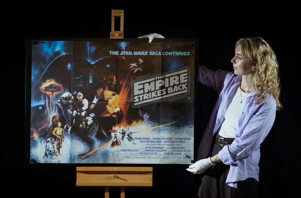 Classic film posters including Star Wars and James Bond up for auction