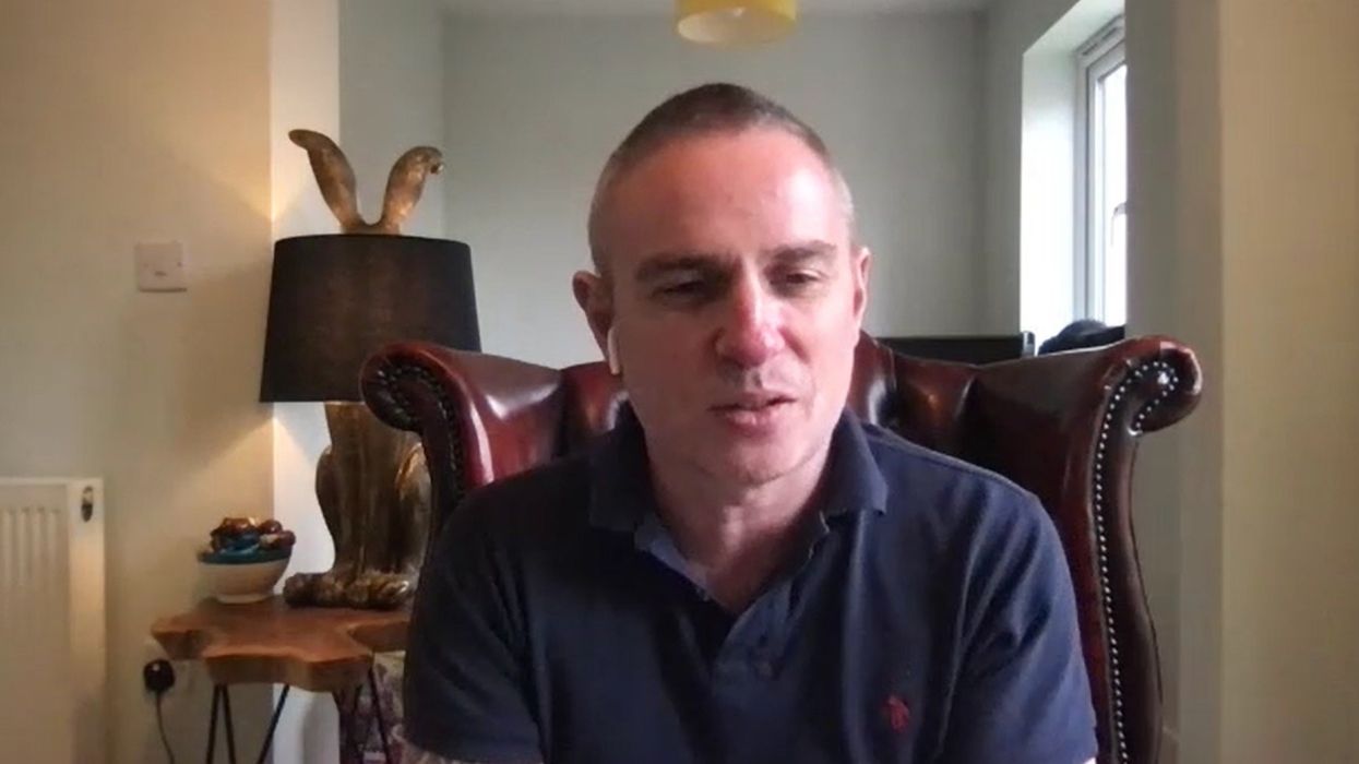 Andy Barr, who received the Covid vaccine from the same doctor who saved his life 20 years ago