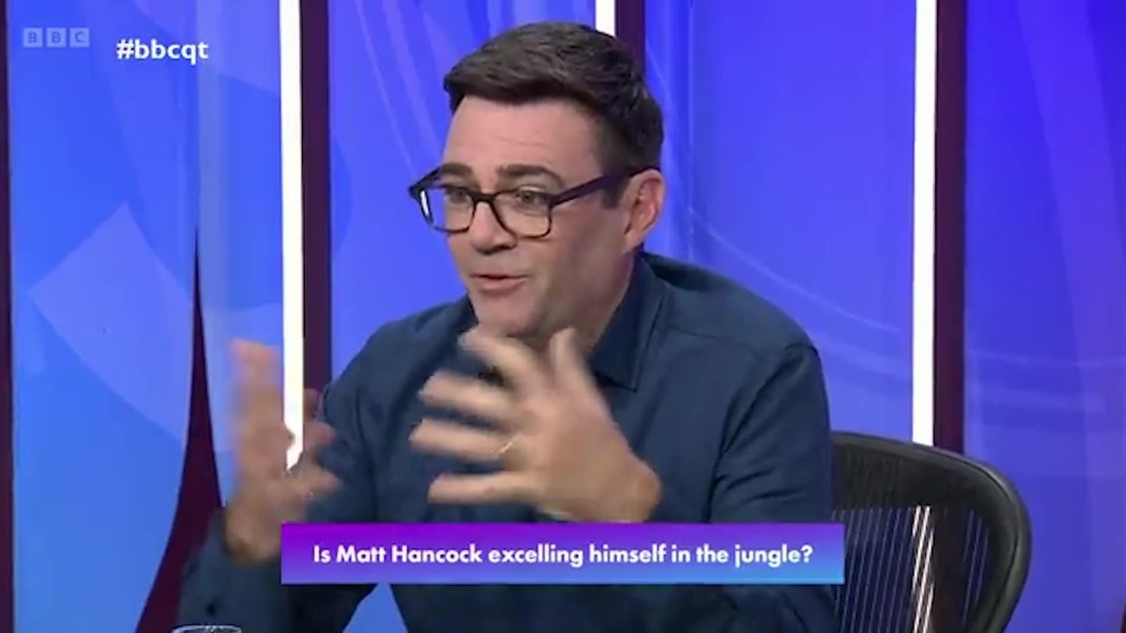Andy Burnham mocks Matt Hancock for being better at 'Bushtucker trials than clinical trials'