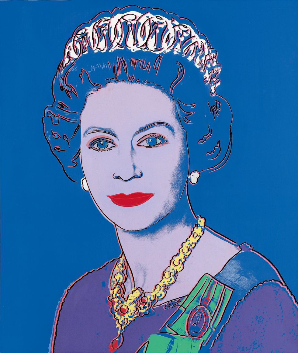 Warhol’s pop art Queen and Armada portrait of Elizabeth I on show for Jubilee