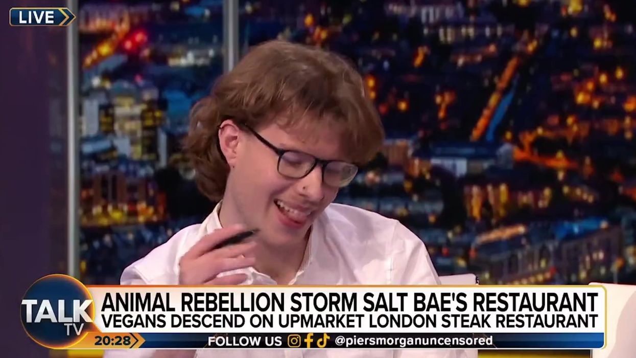 Piers Morgan skewered in Animal Rebellion activist's 'bingo' game