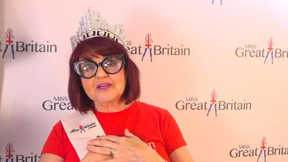 Ann Marie Harper wearing a tiara
