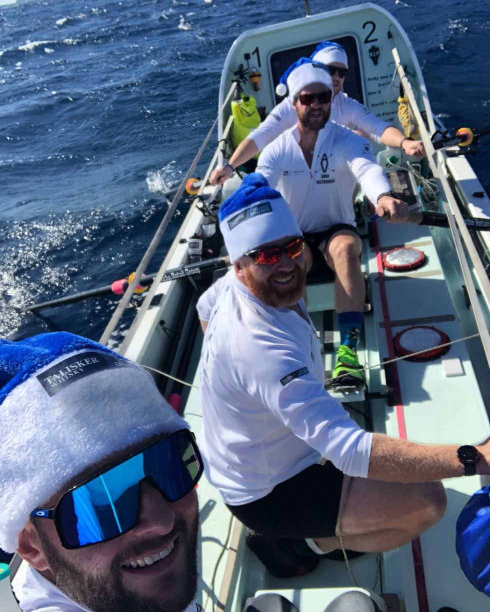 Anna Victorious team members Ed Smith, Rob Murray Adam Green and Jack Biss will spend Christmas on the ocean (Talisker/Parley for the Ocean).