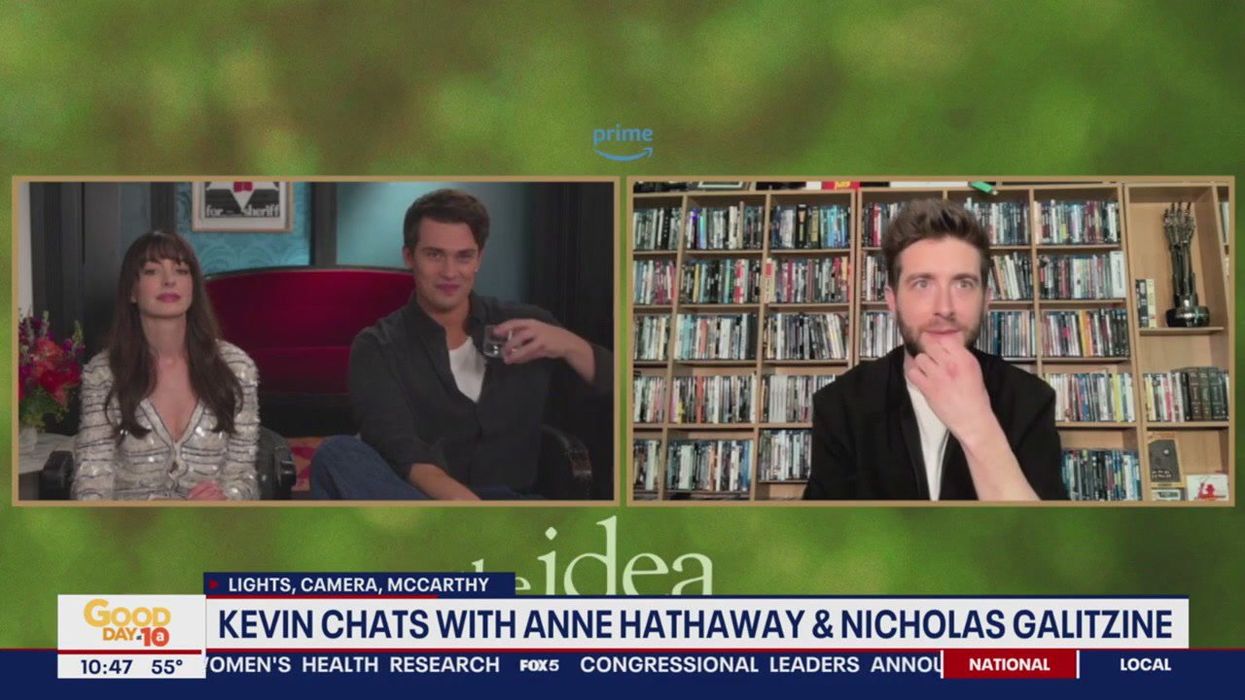 Anne Hathaway's wild goal celebration leaves Arsenal fans impressed