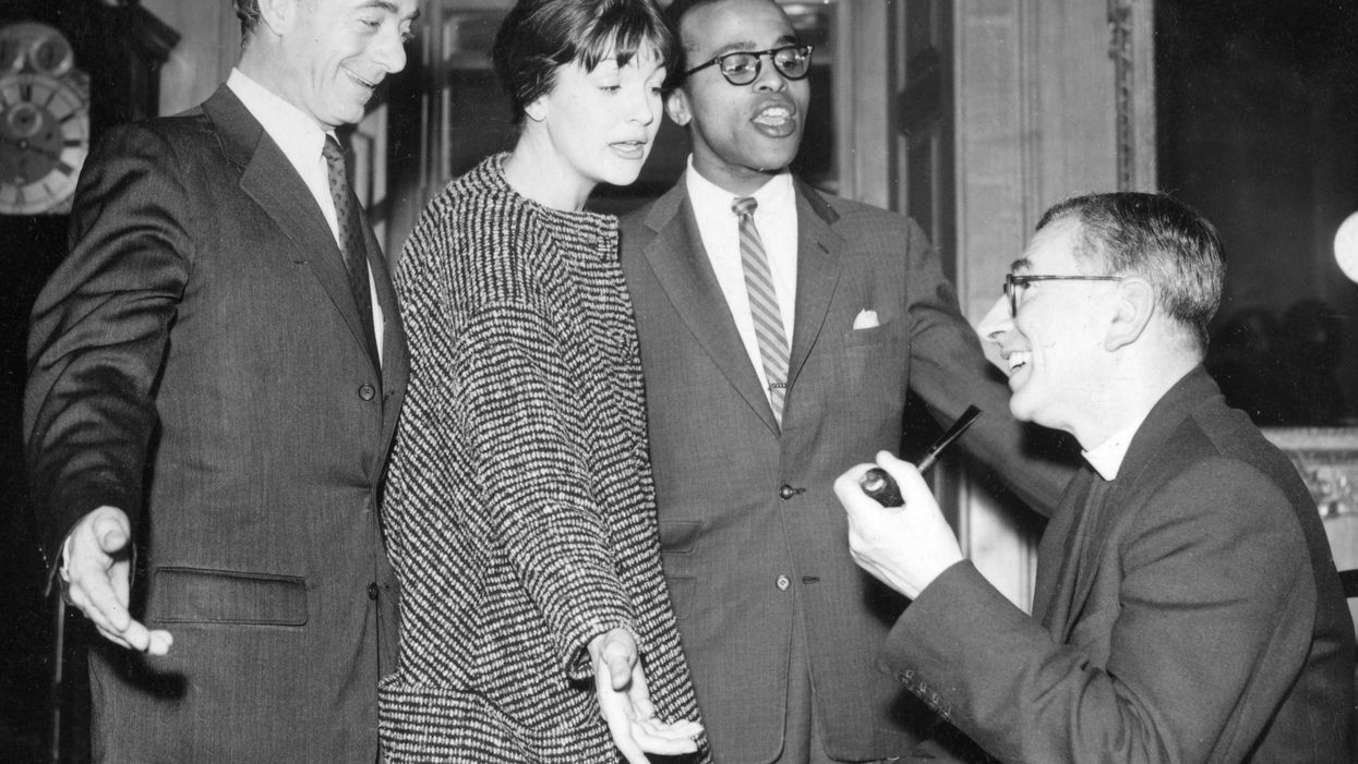 Annie Ross with co-stars Jon Hendricks and Dave Lambert (PA)