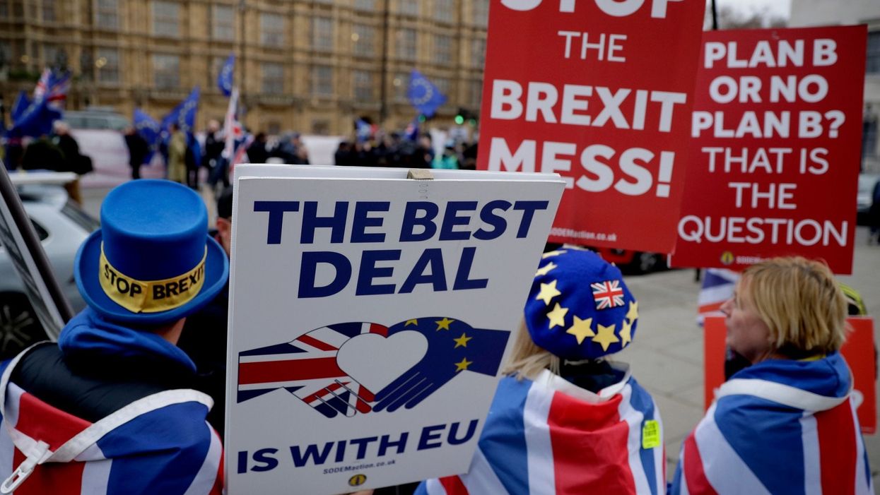 <p>Anti-Brexit protest</p>