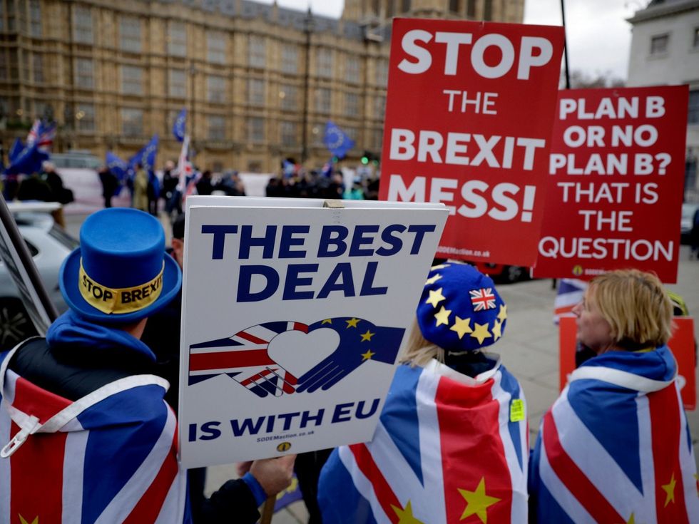 <p>Anti-Brexit protest</p>