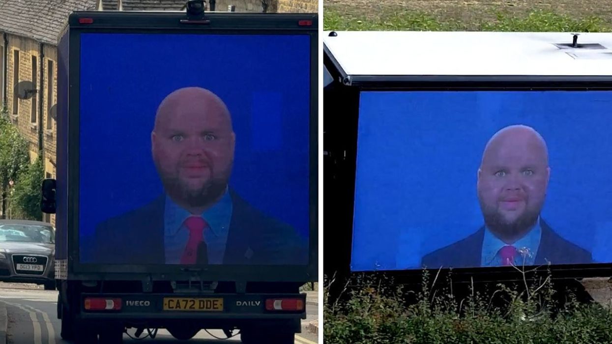 Locals drive giant JD Vance meme through Vice President's holiday spot