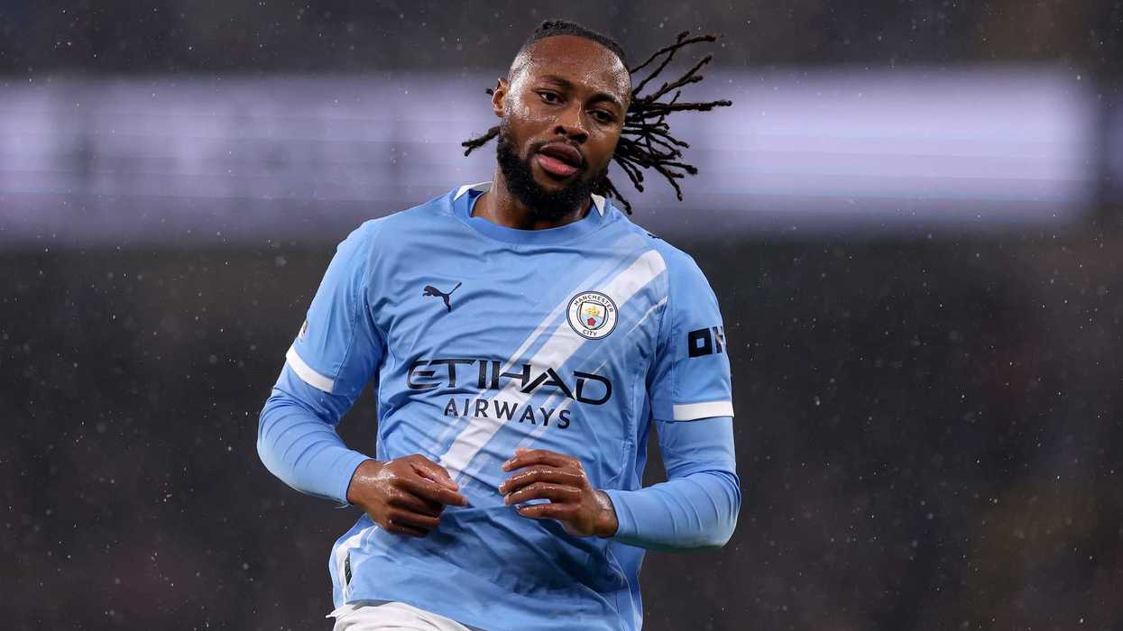 Antoine Semenyo of Manchester City during the Premier League match between Manchester City and Fulham at Etihad Stadium on February 11, 2026 in Manchester, England