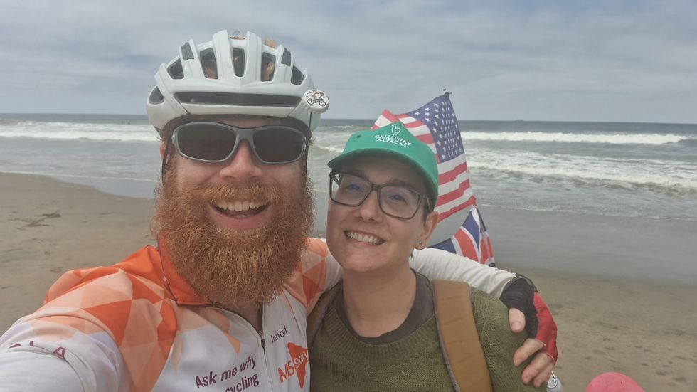 Cyclist ‘overwhelmed with kindness’ after 4,000-mile charity ride across America