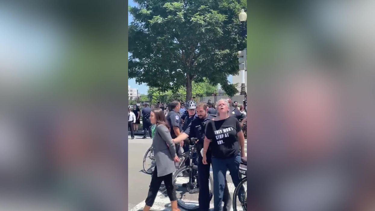 AOC detained outside Supreme Court for standing up for abortion rights