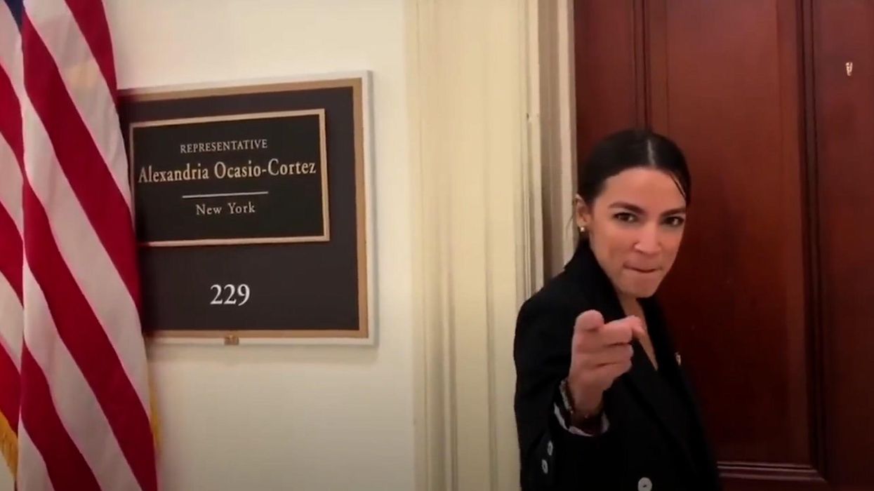 AOC posts dancing video outside Capitol Hill office in support of Sanna Marin