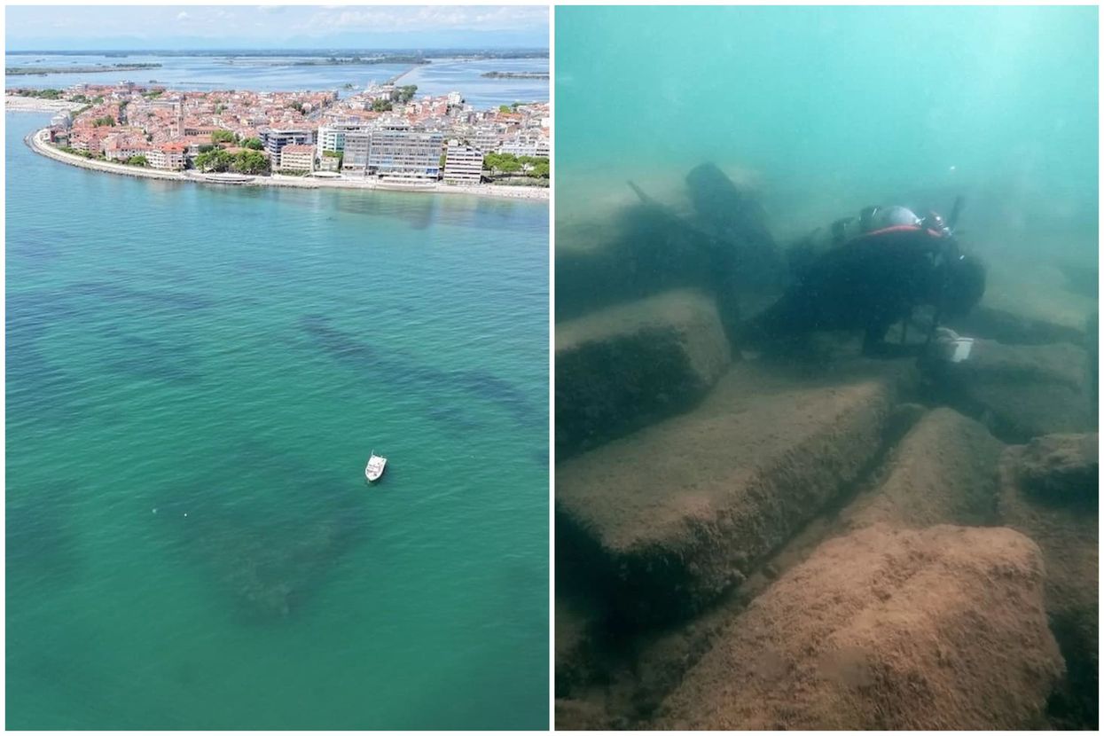 Extraordinary 'unidentified' monument discovered deep under Roman lagoon