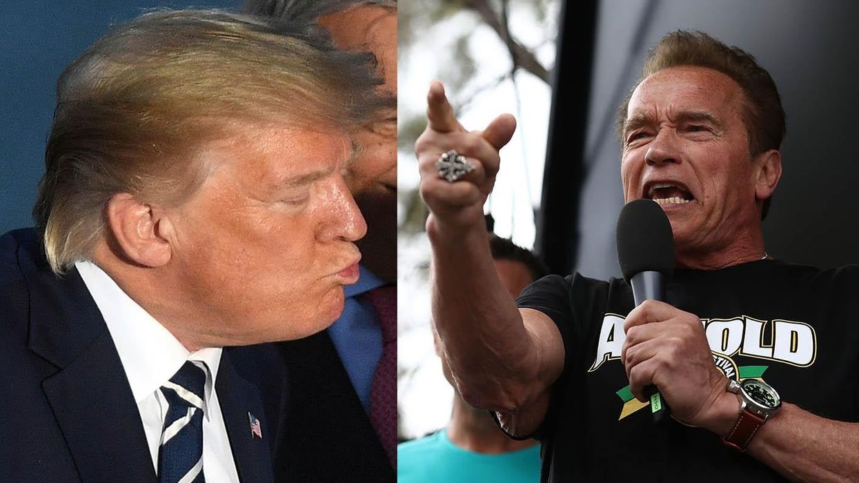 Arnie thinks Trump is in love with him
