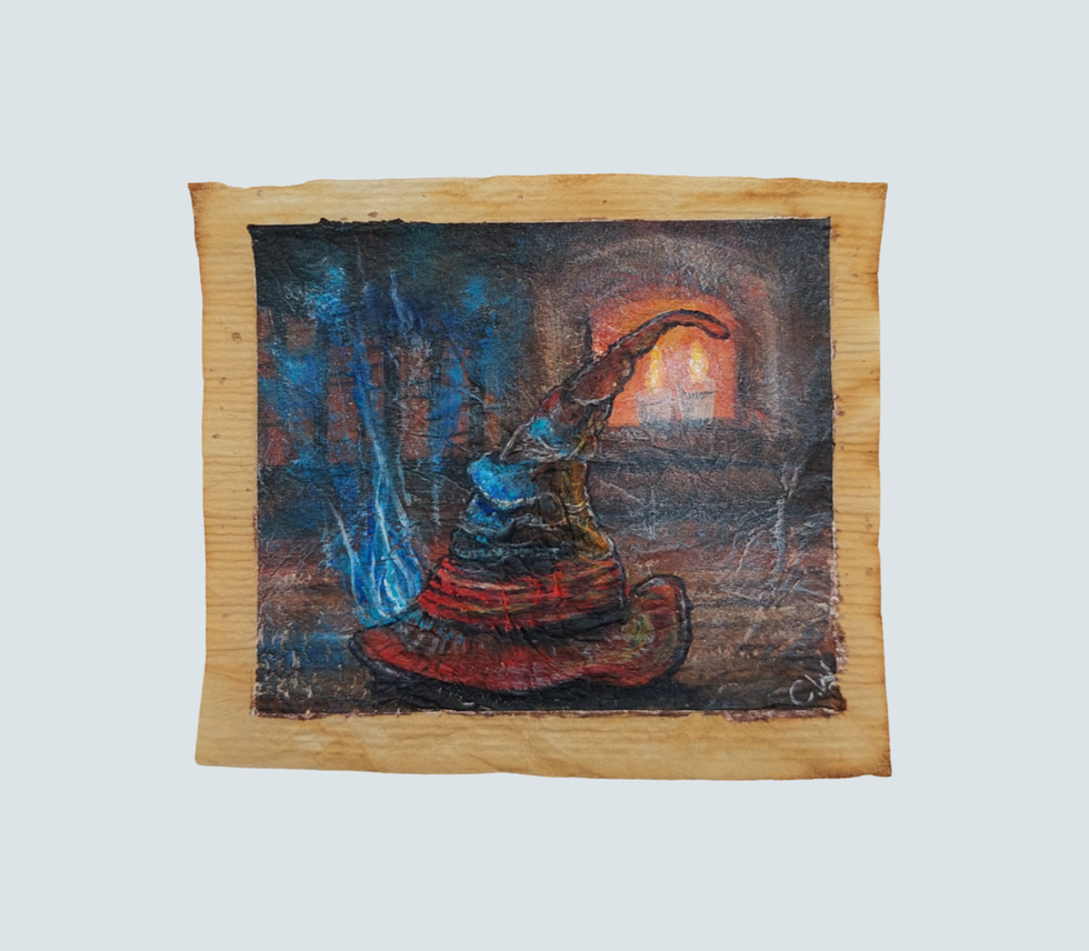 Art on tea bag