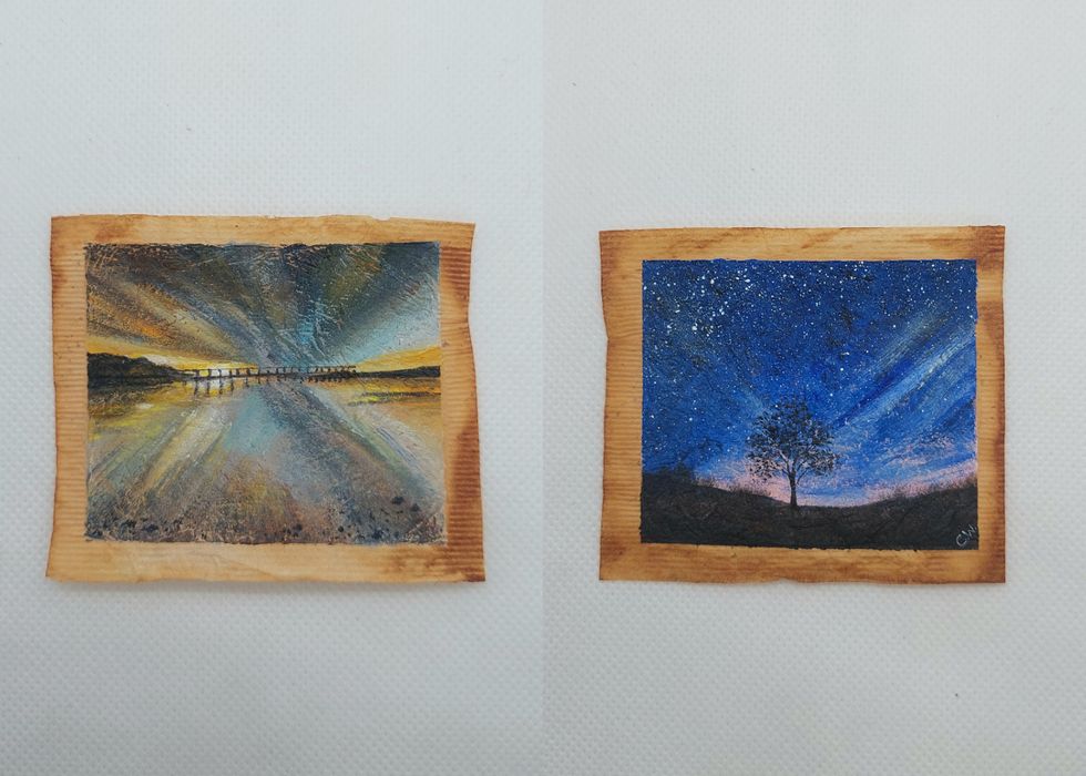 Art on tea bags