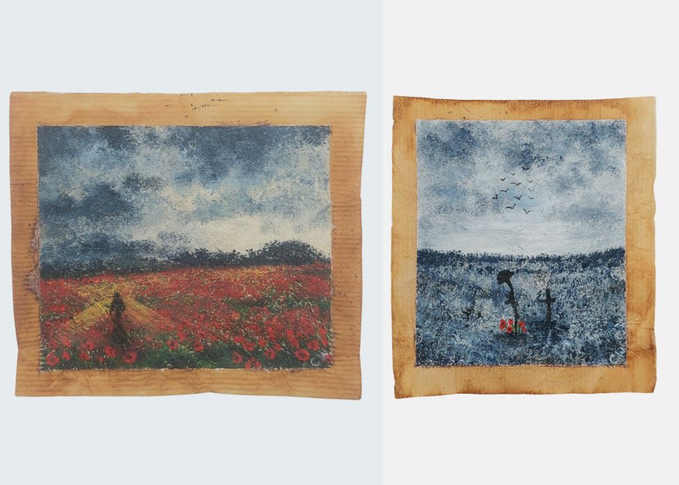 Art on tea bags