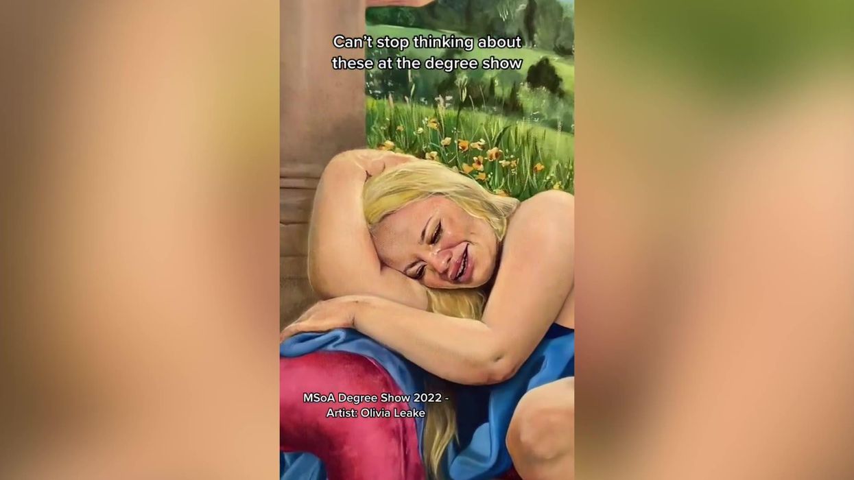 Art school degree show gets taken over by paintings of Trisha Paytas