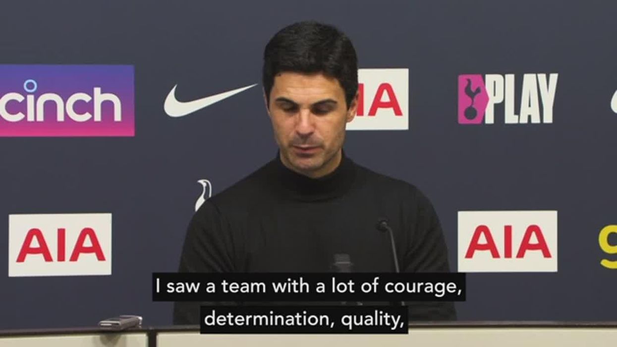 Arsenal fans in hysterics at Arteta's reaction to Xhaka during post-match scuffle at Spurs