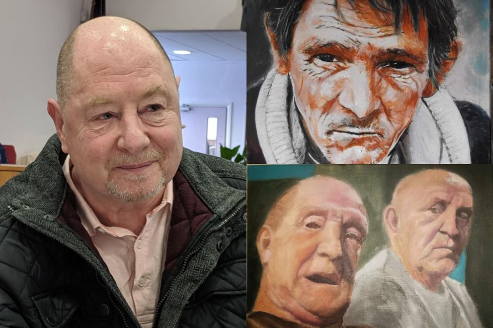 Wrexham artist paints faces of people in community to remember local ‘legends’