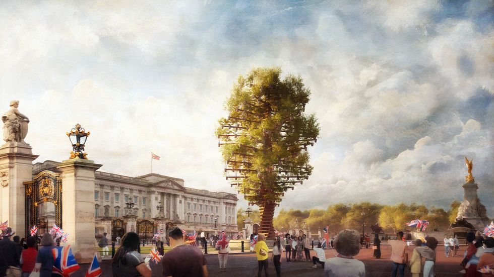 70ft living tree sculpture to stand outside Buckingham Palace for Jubilee